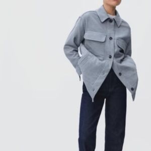Everlane twill cotton oversized Shirt button down Jacket